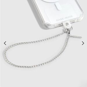 Case-Mate Dainty silver chain phone charm